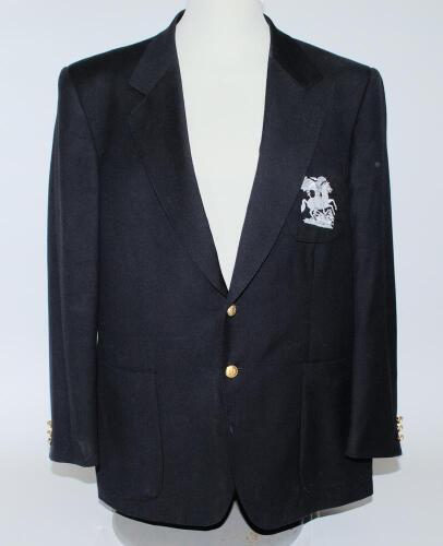 Alexander E. Davis, Warwickshire and England scorer. A selection of ephemera from his collection including England navy blue touring blazer, by Kent & Curwen, worn by Davis while scoring for England.