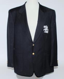 Alexander E. Davis, Warwickshire and England scorer. A selection of ephemera from his collection including England navy blue touring blazer, by Kent & Curwen, worn by Davis while scoring for England.
