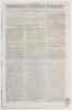 &lsquo;The Edinburgh Evening Courant&rsquo;. Original early four page newspaper for 11th July 1772. Printed for R. Fleming, Edinburgh. Page two column 2 features a twelve line report of a dispute at a cricket match. &lsquo;The Prince of Wales was lately playing at cricket 