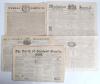 19th Century cricket. A collection of 107 original newspapers covering the period 1802 to 1894, a time when cricket&rsquo;s popularity was growing at home and overseas. The collection starts with twenty seven copies of the English Chronicle from 13th May to 30t - 3