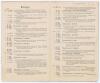 M.C.C. tour to New Zealand 1906/07. &lsquo;Marylebone Cricket Club Tour, 1906-1907&rsquo;. Official folding itinerary and fixture card issued by the New Zealand Cricket Council for the tour. Printed title and M.C.C. touring party listed to front with diagonal red and - 2
