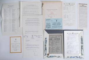 &lsquo;England v Australia 1968. Lord&rsquo;s (200th Match)&rsquo;. A good selection of ephemera from the collection of Irving Rosenwater relating to the 200th Test match to be played between England and Australia, Lord&rsquo;s 20th- 25th June 1968, all contained in an envelope 