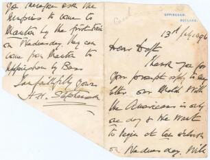 Heathfield Harman &lsquo;H.H.&rsquo; Stephenson. Surrey & England 1853-1871. A selection of ephemera relating to Stephenson, collected by Irving Rosenwater and contained in a large yellow envelope neatly annotated by Rosenwater to the front. Contents include an origi