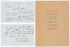 John Masefield. Poet Laureate 1930-1967. &lsquo;Eighty Five To Win&rsquo;. Two page handwritten letter in ink from Masefield, written on both sides of his &lsquo;Burcote Brook, Abingdon&rsquo; headed note paper. Dated &lsquo;May the 25th 1956&rsquo;, Masefield is writing to a Mrs Martin at 