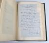 &lsquo;Rare Cricket Letters and Photographs. Ex-Neville Weston 1938&rsquo;. Half morocco leather green scrapbook compiled by Weston on the collector Charles Pratt Green. This album appears to have been one of Weston&rsquo;s scrapbooks with the binding put on by a later own - 7