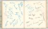Test and County cricketers autographs 1990&rsquo;s. A hardback book signed by over 700 players and officials from all eighteen county teams, the two Universities, Oxford and Cambridge, test teams, West Indies, Pakistan, India, South Africa, Australia 1993, West - 3
