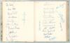 Test and County cricketers autographs 1990&rsquo;s. A hardback book signed by over 700 players and officials from all eighteen county teams, the two Universities, Oxford and Cambridge, test teams, West Indies, Pakistan, India, South Africa, Australia 1993, West - 5