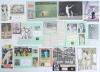 Australia Test and international cricketers 1930s-2010s. A large selection of over one hundred and twenty signatures, mainly modern, of international Australian cricketers signed to plain cards of various sizes or on pieces laid down with accompanying cut - 2