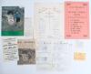 Old England v Lord&rsquo;s Taverners 1962. Large white card with handprinted titles, &lsquo;An Old England XI against The Lord&rsquo;s Taverners at the late Mr. Thomas Lord&rsquo;s Cricket Ground, Saint John&rsquo;s Wood, Saturday the 16th day of June 1962&rsquo; in different coloured inks. - 2