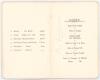 M.C.C. tour to India 1926/27. Official menu for the dinner given by the Calcutta Cricket Club to the M.C.C. touring team on 30th December 1926. The four page menu with card wrappers, ribbon ties in M.C.C. and Calcutta Club colours, with raised colour moti - 3