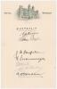 Bodyline. Australia v England 1932/33. Page on Hotel Windsor, Melbourne headed paper, nicely signed in black ink by seven Australian players, six of whom played in the 2nd Test at Melbourne, 30th December 1932- 3rd January 1933. Signatures are Armstrong (