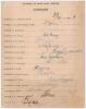 Australia tour to South Africa 1949/50. &lsquo;Australian XI, South Africa, 1949-50&rsquo;. Official autograph sheet with printed title and players&rsquo; names, fully signed in different coloured inks by all sixteen listed members of the Australian touring party. Signatur