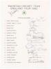 Pakistan tour to England 1982. Official autograph sheet with printed title and players&rsquo; names, fully signed in ink by all eighteen of the listed members of the touring party. Signatures are Imran Khan (Captain), Zaheer Abbas, Majid Khan, Wasim Bari, Javed