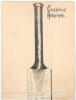 Yorkshire C.C.C. Champion County 1919. Two large joined album pages featuring an original pen and ink illustration of a cricket bat signed &lsquo;W.C.W.&rsquo; across the two pages with the hand printed title &lsquo;Cricketers&rsquo; Autographs&rsquo;. The face of the bat has been sig - 2
