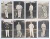 Australia tour to England 1905. A full set of sixteen original sepia real photograph postcards of the Australian cricketers and team who toured England in 1905. Each player is depicted standing full length in cricket attire, some in blazers, in various po