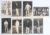 Australia tour to England 1905. A full set of sixteen original sepia real photograph postcards of the Australian cricketers and team who toured England in 1905. Each player is depicted standing full length in cricket attire, some in blazers, in various po - 3