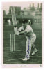 Clayvel Lindsay &lsquo;Jack&rsquo; Badcock. Tasmania, South Australia & Australia 1929-1941. Mono real photograph postcard of Badcock in batting pose. Nicely signed in ink to postcard by Badcock. From the &lsquo;Australian Cricketers&rsquo; series 1938&rsquo;. Raphael Tuck series. Goo