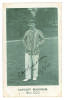 Cloudesley Henry Bullock &lsquo;Slug&rsquo; Marsham. Kent & Oxford University 1900-1922. Mono real photograph postcard of Marsham, full length, wearing Kent cap and striped blazer. Very nicely signed in ink to image and dated &lsquo;26th August 1906&rsquo;. Series unknown. Posta