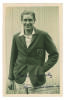 Colin Fairservice. Kent 1929-1933. Mono real photograph postcard of Fairservice, three quarter length, wearing &lsquo;Kent Club & Ground&rsquo; blazer. Nicely signed in black ink by Fairservice. B.C. Flemons, Tonbridge. Good condition