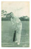 James Seymour. Kent 1902-1926. Mono printed postcard of Seymour, full length, in batting pose at the wicket. Signed in pencil by Seymour. Photo by Mockford, Tonbridge. Post marked 1908. Good condition