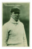 George Geary. Leicestershire & England 1912-1938. Mono real photograph advertising postcard entitled &lsquo;Famous Professionals at Gamage&rsquo;s&rsquo; showing Geary half length, wearing sweater and Leicestershire cap. Signed to verso by Geary, Tyldesley, Fred Root and G