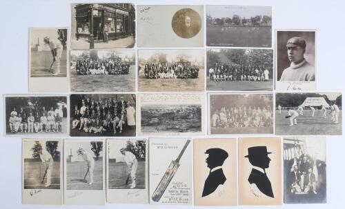 Ernest George &lsquo;Ernie&rsquo; Hayes. Surrey, London County, Leicestershire & England 1896-1926. Twenty original postcards, the majority real photographs, from the collection of Ernie Hayes, all contained in a worn envelope with notes annotated to the front by Irv