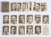 &lsquo;Bodyline&rsquo;. Boys Magazine &lsquo;ZAT!&rsquo; cricketer cards 1933. Medium size, plain blue backs. Four full sets of eleven cards, each numbered, comprising the full pack of cards contained in original card box with instruction card for the game. Players featured are 