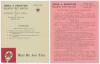 Pakistan tour to India 1960/61. Two original folding scorecards for the fourth Test, India v Pakistan, at Madras, 13th- 18th January 1961. Both scorecards produced by Supreme Sports for Caltex (India) Ltd. of Madras, each featuring a cricket quiz to the f