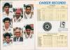 &lsquo;Indian Tour of England 1990&rsquo;. Official brochure for the tour signed to pen pictures by nineteen players and the tour management. Signatures include Kapil Dev, Azharuddin, Prabhakar, Shastri, Tendulkar, Sidhu, Kumble, Hirwani, More, Sharma, Bedi, Mantri - 3