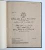 The Ashes 1946/47. &lsquo;&rdquo;Ball by Ball&rdquo; Record together with Averages & Summary of 1946-1947 Series Test Matches, England v Australia in Australia. Series No. 1&rsquo;. Compiled & Published by S.G. Miller of Ryde, New South Wales. Eleven page large format publicatio