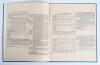 The Ashes 1946/47. &lsquo;&rdquo;Ball by Ball&rdquo; Record together with Averages & Summary of 1946-1947 Series Test Matches, England v Australia in Australia. Series No. 1&rsquo;. Compiled & Published by S.G. Miller of Ryde, New South Wales. Eleven page large format publicatio - 2
