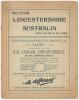 Australia tour to England 1930. &lsquo;Souvenir. Leicestershire v. Australia May 3rd, 5th & 6th, 1930&rsquo;. Large 12pp souvenir brochure published by Leicestershire C.C.C. for the tour match played at Aylestone Road, Leicester. Bound in original pale green card wra