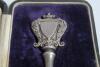 Samuel Moses James Woods, Somerset, England & Australia 1886-1910. A silver hall-marked key presented to Woods. The highly decorative key has the initials to the head (bow) &lsquo;L.G.S.&rsquo; and to verso &lsquo;Presented to S.M.J. Woods Esq. 29th March 1922&rsquo;. Hallmarks - 3