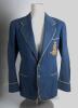 Cyril Frederick Walters, Glamorgan, Worcestershire & England 1928-1935. Rajindra Cricket Club of India mid blue blazer with gold trimming, by Ranken of Calcutta and London, with exquisite and ornate raised embroidered badge of crossed bats, stumps, crown 