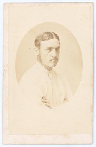 George Frederick Grace. Gloucestershire & England 1870-1880. Original sepia carte de visite photograph of Fred Grace head and shoulders. Plain back. 2.5&rdquo;x4&rdquo;. Good condition