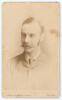Charles Inglis Thornton. Kent, Cambridge University & Middlesex 1867-1885. Original sepia carte de visite photograph of Thornton, head and shoulders. Card by James Valentine of Dundee. 2.5&rdquo;x4&rdquo;. Adhesive marks to verso, small stain to image otherwise in go