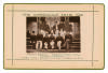 &lsquo;The Australian Team 1882&rsquo;. Sepia cabinet card photograph of the touring team to England, seated and standing in rows wearing tour blazers, with printed title above and players&rsquo; names below, black border surround, gilt to card edges. Players include Garre