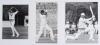 Ravishankar Jayadritha &lsquo;Ravi&rsquo; Shastri. Bombay, Glamorgan & India 1979-1994. Three original mono press photographs of Shastri, one in bowling action, 6.5&rdquo;x8.5&rdquo;, the other two batting, both 8&rdquo;x10&rdquo;. Each photograph signed by Shastri. Photographers/ agencies 