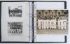 India tour to England 1932 and earlier. Blue binder comprising a nice selection of original press photographs, copy photographs, signatures and the odd letter. From the 1932 tour, fifteen original mono/ sepia press photographs, subjects including the Indi