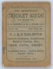 &lsquo;The Derbyshire Cricket Guide for season 1897&rsquo;. 2nd Edition. Compiled by L.G. Wright and W.J. Piper Jun. Published by Baker & Hudson of Derby. Some minor wear, soiling and age toning to original green wrappers, some rusting to staples otherwise in good co