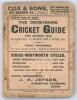&lsquo;The Derbyshire Cricket Guide for season 1903&rsquo;. 8th Edition. Compiled by L.G. Wright and W.J. Piper Jun. Published by Baker & Hudson of Derby. Some soiling, wear and staining to original pink wrappers, minor rusting to staples otherwise in good condition.