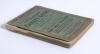 &lsquo;The Derbyshire Cricket Guide for season 1909&rsquo;. 14th Edition. Compiled by L.G. Wright and W.J. Piper Jun. Published by Baker & Hudson of Derby. Front wrapper detached, some age toning to original green wrappers, some loss of spine paper, minor rusting to - 3
