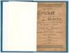 &lsquo;The History of Cricket in Sussex from the Earliest Records to the Present Time&rsquo;. Alfred J. Gaston. London 1898. Original decorative paper wrappers bound in blue boards with gilt titles to front board. Padwick 2704. Minor soiling and age toning to wrapper