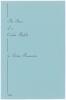 &lsquo;The Story of a Cricket Playbill&rsquo;. Irving Rosenwater 1968. Printed for private circulation in 1968. Limited edition number 20 of only twenty five numbered copies produced, signed by the author. This copy was given to Gordon Seyner and is accompanied by a 