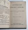&lsquo;The Australian Cricket Annual&rsquo;. 1896, 1897 and 1898. Edited by John C. Davis. George Robertson & Co., Sydney 1896. Printed by Edward Lee & Co., Sydney. All three editions bound in green boards, the 1896 and 1898 editions with original decorative paper wr - 2