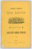 Southern Tasmanian Cricket Association. Eighteenth Annual Circular for Season 1884-85&rsquo;. 88pp. Hobart Town. Printed at the &lsquo;Mercury&rsquo; Steam Press Office 1884. Original yellow pictorial wrappers. Minor loss to the wrapper edges otherwise in good condition