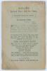 Southern Tasmanian Cricket Association. Twenty-second Annual Circular for Season 1887-88&rsquo;. 72pp. Hobart Town. Printed at the &lsquo;Mercury&rsquo; Steam Press Office 1888. Original light green pictorial wrappers. Some discolouration to wrappers otherwise in good/very - 2