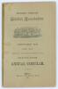 Southern Tasmanian Cricket Association. Twenty-fifth Annual Circular for Season 1890-91&rsquo;. 54pp. Hobart Town. Printed at the &lsquo;Mercury&rsquo; Steam Press Office 1891. Original light green pictorial wrappers. Tape to spine and tape repair across the back wrapper, 