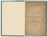 &lsquo;A Chronicle of Cricket amongst Parsees, and the struggle: Polo versus Cricket&rsquo;. Shapoorjee Sorabjee. Privately printed. Bombay circa 1898. Original printed stiff wrappers in a lattice pattern, bound in green boards, with gilt titles to spine. Minor stain