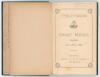 &lsquo;7th (Q.O.) Hussars Cricket Matches Played 1873-1888&rsquo;. Secunderabad 1899. Bound in black cloth with gilt title to centre of the front board. Presentation copy inscribed in ink to front endpaper, &lsquo;J.L. Nicholson from H.M. Ridley. January 1911&rsquo; with latin q - 3